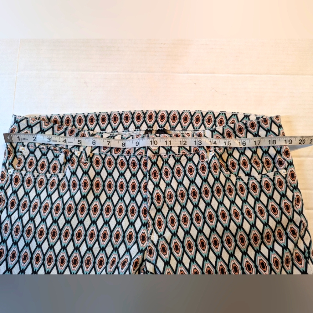 BISOU BISOU Navajo Geometric Print Jeans Size 14 - Picture 7 of 9